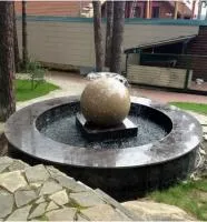 Сфера гранит фонтан 3D шар (518901) ∅ 750 мм. Пушкино 