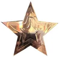 Звезда на памятник ø 150 (518234) монтаж обелиск - стела мм. пустотелая  в Пушкино