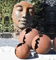 Кортен 3 шара — парк декор (518952) ∅ 950 750 450 мм. Пушкино 