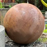 Шар металлический кортен (518919) ∅ 800 мм. Пушкино