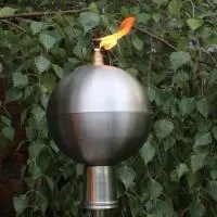 Серебряный шар (197439) производство тики факел садовые факелы ø 120 мм. универсальная  в Пушкино