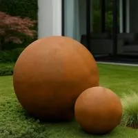 Кортен 2 шара - композиция (518935) ∅ 0,75 и 1,5 м. Пушкино