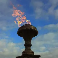 Газовая горелка апс (газ-контроль) (1629) сертификат - автомат вечный огонь ø 154 мм. ветроустойчивая  в Пушкино