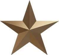 Звезда на памятник ветерану ВОВ из бронзы в Пушкино (518494)