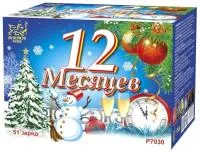 Фейерверк 12 Месяцев. Купить Фейерверк 12 Месяцев Р7030ФМ — магазин продажа салютов недорого —  Пушкино, производитель Русский фейерверк - Русская пиротехника, доставка по России  +7 963 711 89 03 — Пушкино | pushkino.piroclub.ru