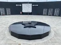 Звезда чугун (518248) производство комплект горелка ГВД 379 10 89 00 ПС вечный огонь ø 1100 мм. монолит - литье  в Пушкино