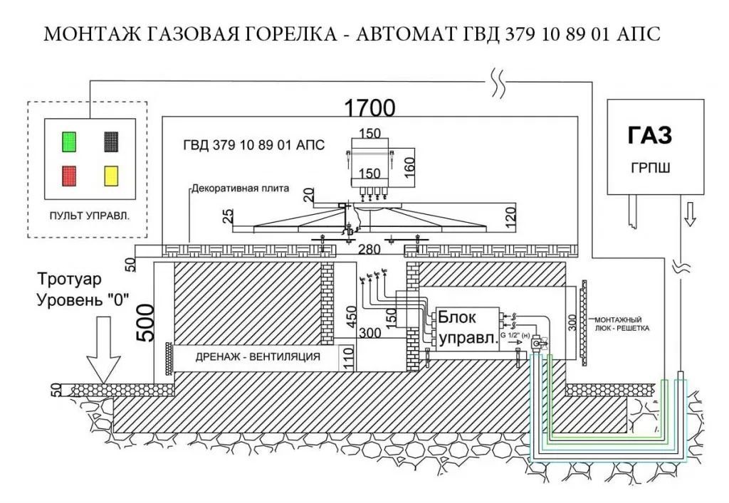 Монтаж газовой горелки с автоматикой для вечного огня в Пушкино Монтаж газовой горелки с автоматикой для вечного огня в Пушкино